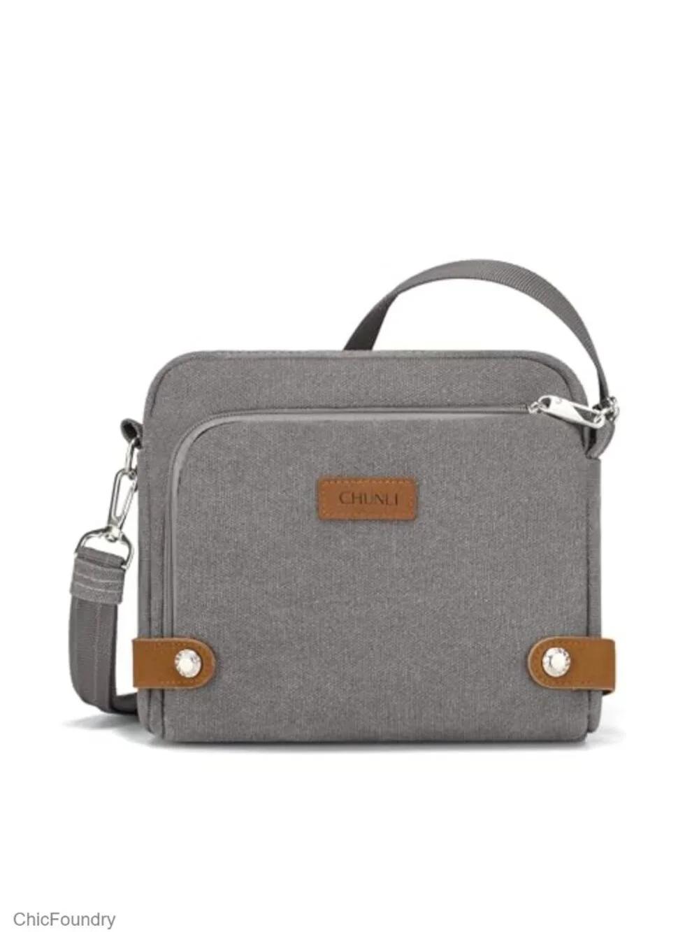 RFID Blocking Anti Theft Crossbody Bag with Lockable Zippers & Slash-Resistant